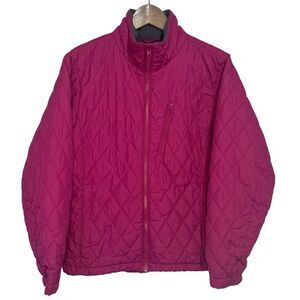 Columbia Vertex Quilted Core Interchange Jacket Womens Medium Pink Zip Up